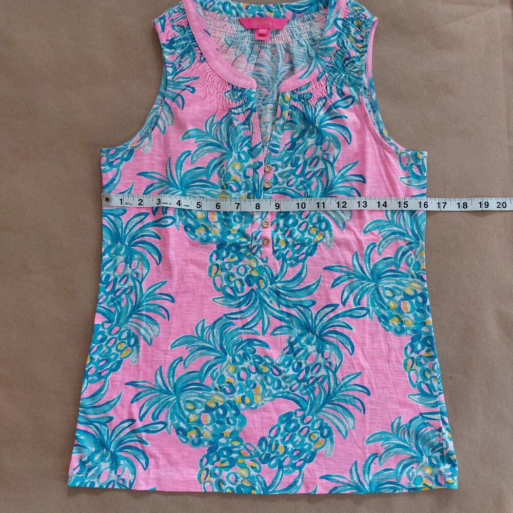 Lilly Pilitzer Hot Pink Tank Blouse Top Women's XS - Picture 4 of 8